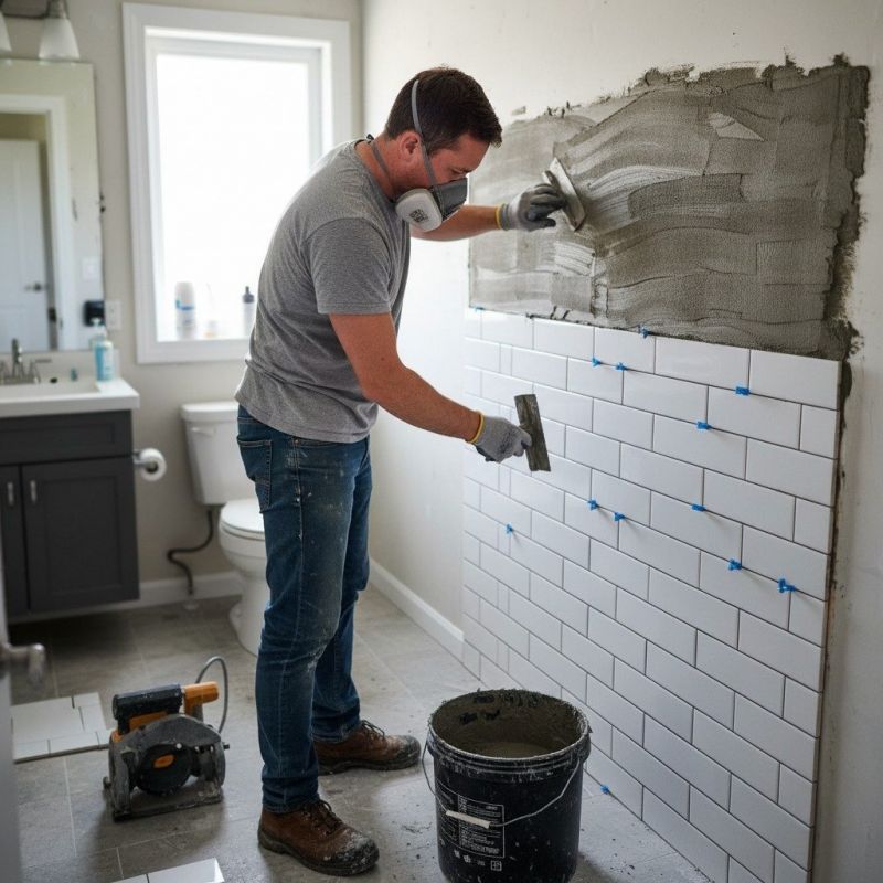 Tin Wall Tile Installation